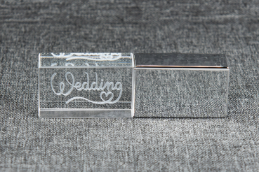 Crystal USB Stick 3.0 Wedding Design